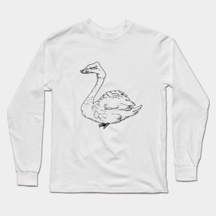 Hand Swan Long Sleeve T-Shirt